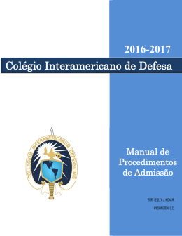 2016-2017 Colégio Interamericano de Defesa