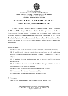 1. Edital Nº 83, de 04 de outubro de 2013