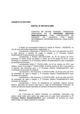 GABINETE DA REITORIA