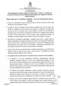 prova escrita