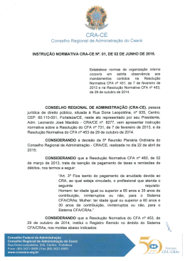 Conselho Regional de Administração do Ceara` - CRA-CE