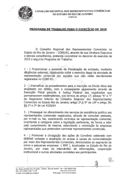 O Conselho Regional dos Representantes Comerciais - CORE-RJ