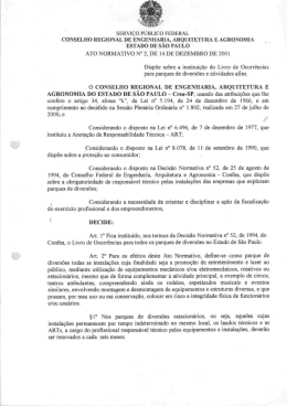 sERvIÇo PÚBLICO FEDERAL CONSELHO REGIONAL - Crea-SP