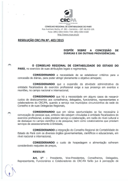 CONSELHO REGIONAL DE CONTABILIDADE DO PARÁ - CRC-PA