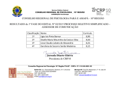 CONSELHO REGIONAL DE PSICOLOGIA PARÁ E AMAPÁ