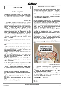 PORTUGU&Ecirc;S - concurso