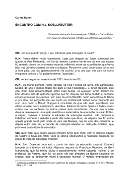 ENCONTRO COM H.J. KOELLREUTTER
