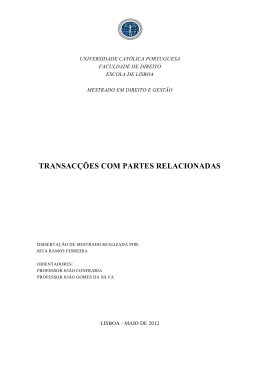 Dissertação de Mestrado em Direito e Gestão Rita Ramos Ferreira