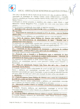 Acta da Reuni&atilde;o do Conselho Directivo de 21 de Junho de 2010