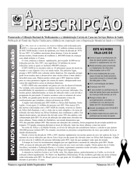 HIV/AIDS: Preven&ccedil;&atilde;o, tratamento, cuidado