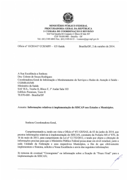 Ofício nº 10/2014/GT-Saúde/1ªCCR/MPF