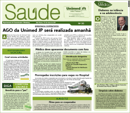 AGO da Unimed JP será realizada amanhã