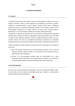 5. AUDITORIA FINANCEIRA 5.1 Conceito A Auditoria Financeira