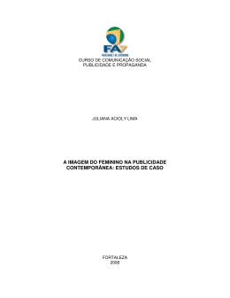 a imagem do feminino na publicidade contempor&acirc;nea