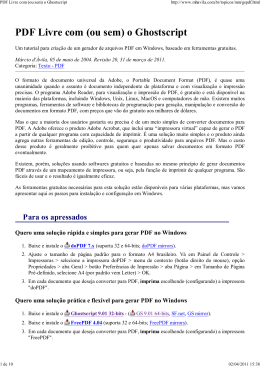 PDF Livre com (ou sem) o Ghostscript