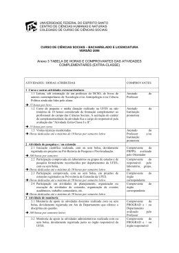 UNIVERSIDADE FEDERAL DO ESPÍRITO SANTO