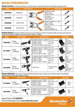 Novas Ferramentas.cdr - Weidm&uuml;ller Conexel do Brasil