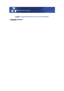 Ecografia Obstetrica com ou sem Doppler