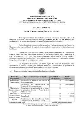 relatório de fiscalização nº 343 município de conceição do jacuípe