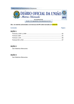 SEÇÃO 1 SEÇÃO 2 SEÇÃO 3