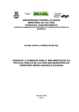 Eliane Cristal Ferraz de Matos - RI UFBA