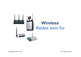 Wireless Redes sem fio - Professor Jefferson Costa