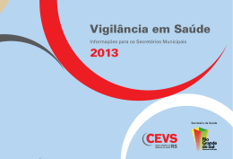 Vigil&acirc;ncia em sa&uacute;de: informa&ccedil;&otilde;es para os secret&aacute;rios municipais