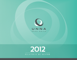 Relatório de Gestão 2012 - Rede UNNA