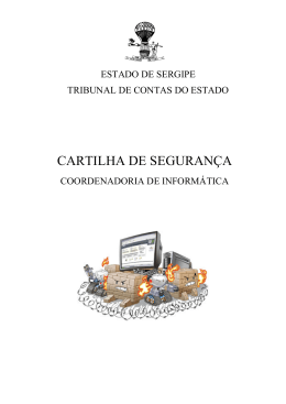 Cartilha SI TCE_2 - Tribunal de Contas do Estado de Sergipe