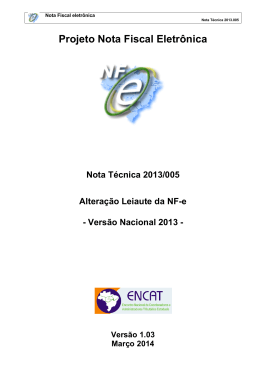 Nota T&eacute;cnica 2013.005 - v1.03