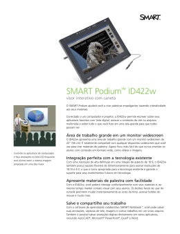 SMART Podium™ ID422w visor interativo com caneta