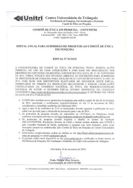 Edital do CEP 001-2015