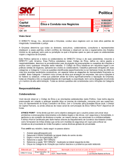 &Eacute;tica e Conduta nos Neg&oacute;cios