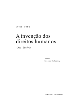 A inven&ccedil;&atilde;o dos direitos humanos