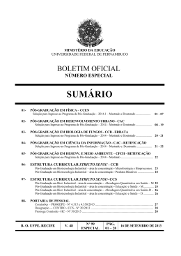 Retifica&ccedil;&atilde;o - Universidade Federal de Pernambuco