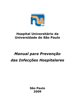 Manual para Prevenção das Infecções Hospitalares