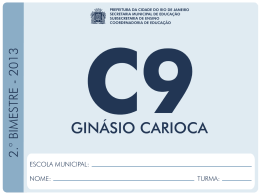 9&ordm; Ano - Prefeitura do Rio de Janeiro