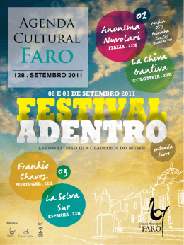 agenda Cultural - Câmara Municipal de Faro