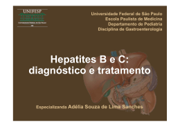 Hepatites B e C: diagnóstico e tratamento