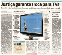 Justiça garante troca para TVs