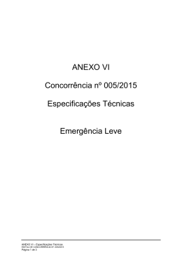 ANEXO VI – Especificações Técnicas - DME Distribuição