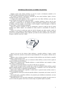 1 INFORMA&Ccedil;&Otilde;ES B&Aacute;SICAS SOBRE TELEFONIA