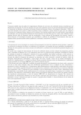 AN&Aacute;LISE DO COMPORTAMENTO DIN&Acirc;MICO DE UM MOTOR DE