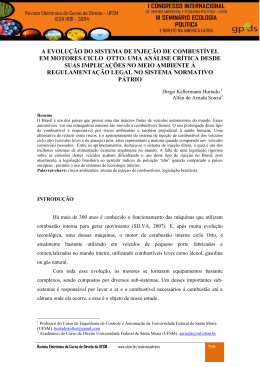 a evolu&ccedil;&atilde;o do sistema de inje&ccedil;&atilde;o de combust&iacute;vel em