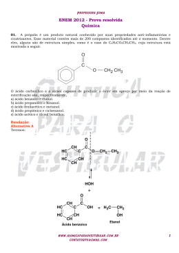 ENEM 2012 - Prova resolvida Química