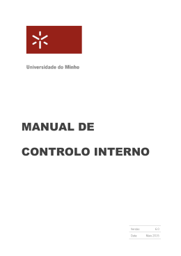 Manual de Controlo Interno da UMinho