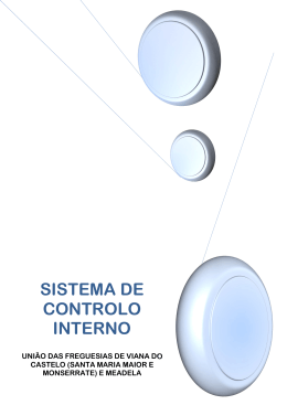 sistema de controlo interno - Santa Maria Maior e Monserrate