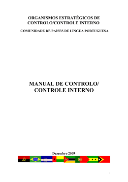 manual de controlo/ controle interno - Controladoria