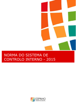 NORMA DO SISTEMA DE CONTROLO INTERNO - 2015
