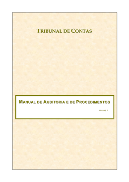 Volume 1 - Tribunal de Contas